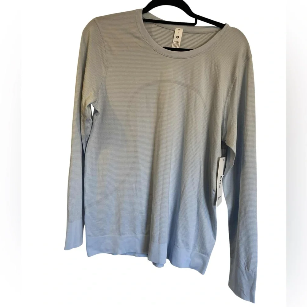 NWT Lululemon swiftly relaxed long sleeve STARCH BLUE Size: 10